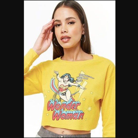 Tops Nwt Wonder Woman Crop Top Poshmark